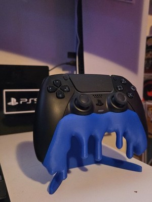 Custom 3D Printed PlayStation 5 PS5 Controller Stand Drip Melting Slime