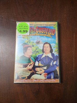 Abbott & Costello Jack & The Beanstalk DVD (2012) NEW Sealed