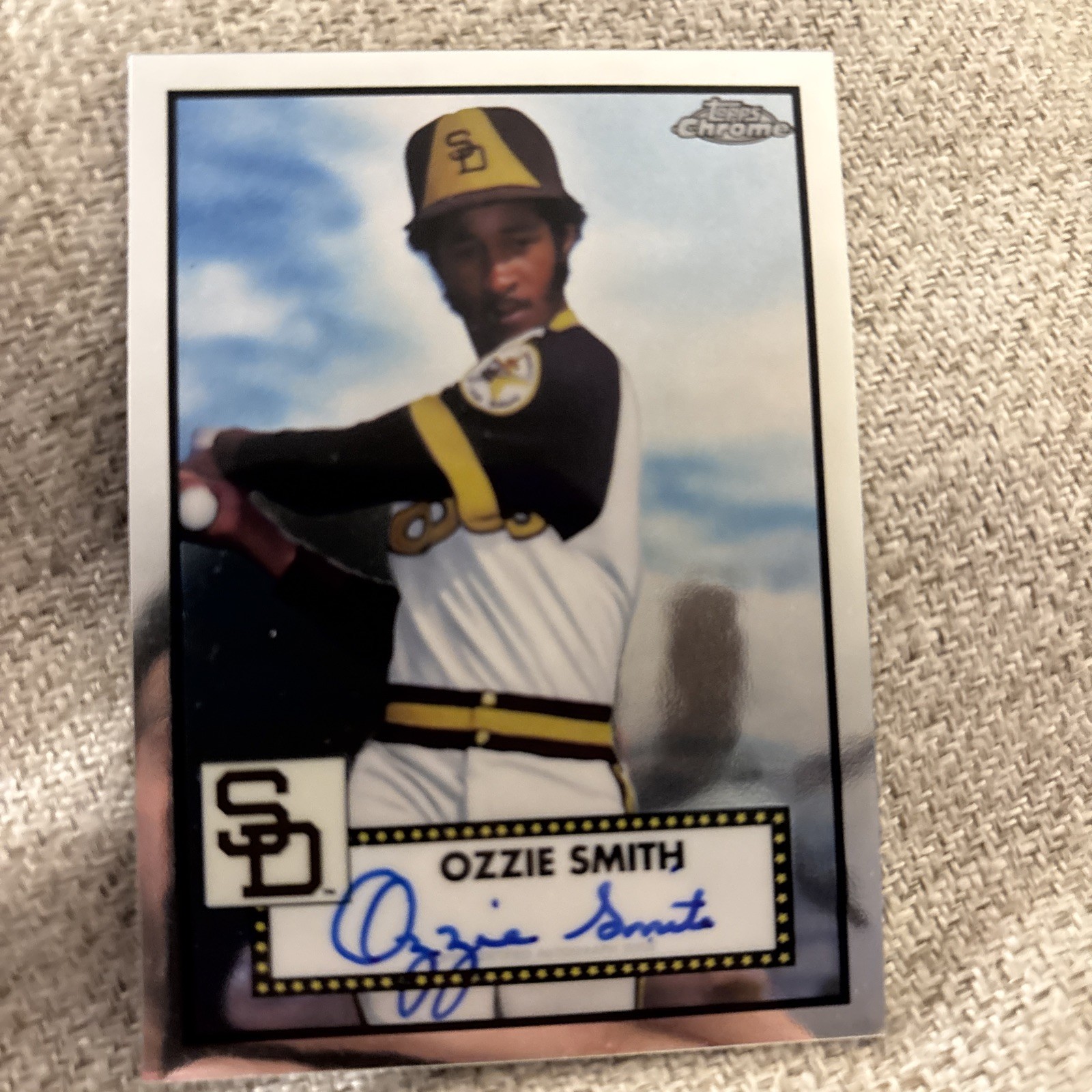 2021 Topps Chrome Platinum Anniversary - Autographs Ozzie Smith #PA-OS (AU)
