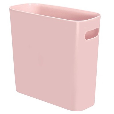 1.5 Gallon Plastic Slim Trash Can Garbage Container Bin with Handles for Office