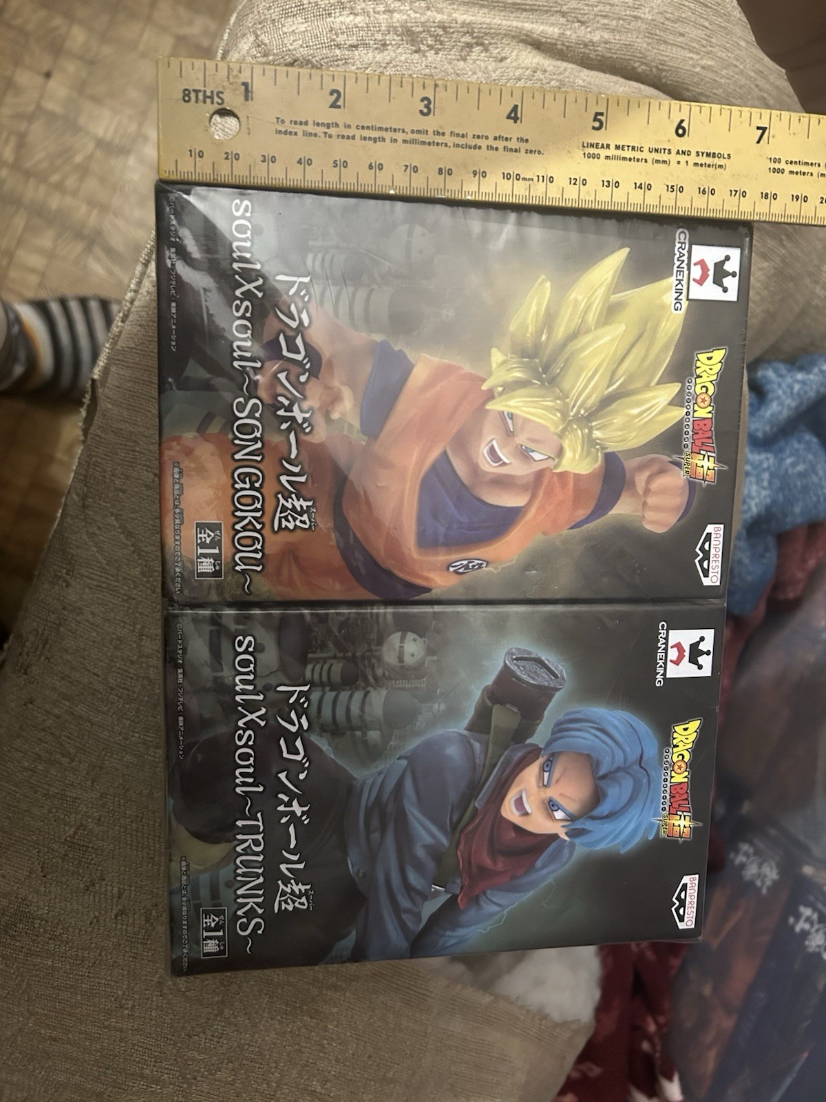 Dragon Ball Super Lot Of 2 Future Trunks And Ss Goku SoulXSoul Figures