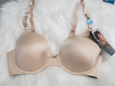 NEW Vanity Fair 75345 Beauty Back Full Coverage Underwire T-Shirt Bra 34C Damask