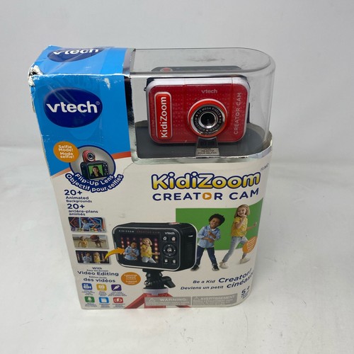 VTech KidiZoom Creator Cam HD Kids Camera + Green Screen - Red