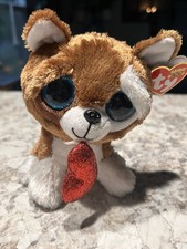 Ty Beanie Boos - SMOOTCHES the Valentine's Day Dog (6 Inch)  with TAGS