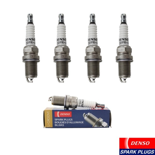 New Set of 4 DENSO U-groove Spark Plug for Audi/ BMW/ Fiat/ Honda/ Volkswagen