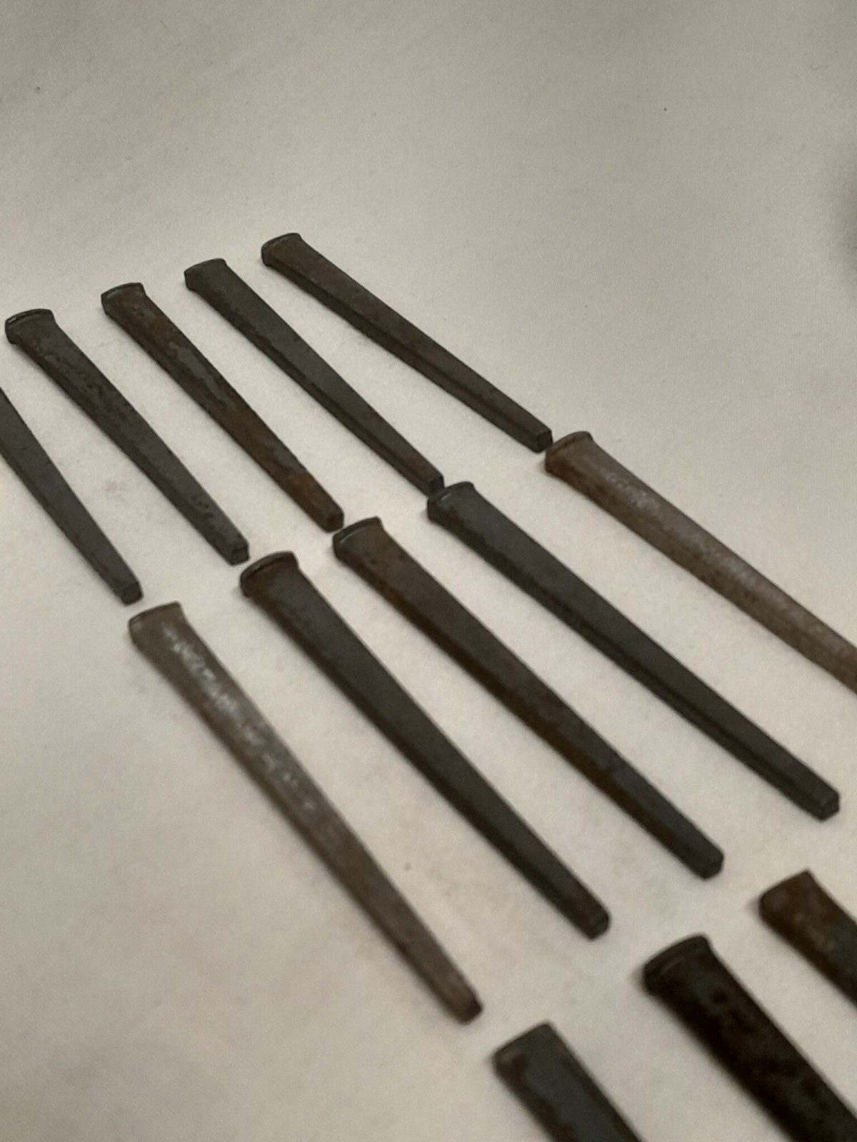 Lot of (20) Coffin Nails Late 19th Century  Original Blacksmith Forged 1800s 