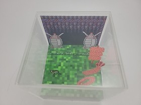 Monster Party Shrimp Attack 3D Cube Handmade NES Nintendo Diorama Video Game