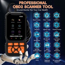 V520 Multi-language Car Obd2 Code Reader Scanner Diagnostic Tool Real Time Data