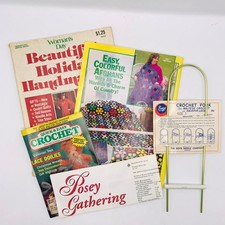 Lot 5 Vintage Magazines, 1977 Women's Day, Country Afghans, Crochet, Quilt, Fork