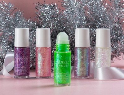 Lavender Stardust Roll On Shimmer Glitter for Face Body Hair Multi Color 1 fl oz