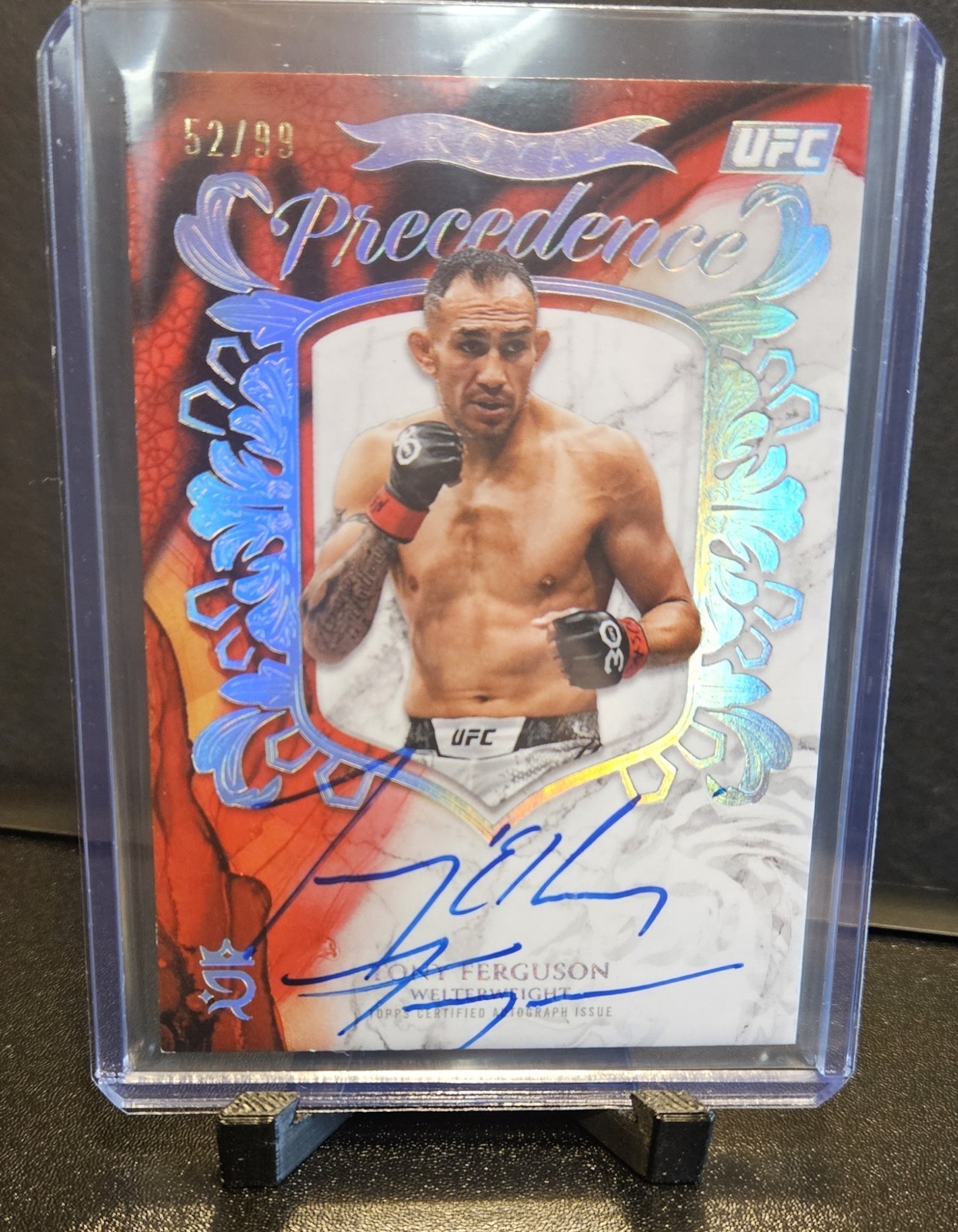 TONY FERGUSON 👑 2025 Topps Royalty UFC Royal Precedence Auto #/99