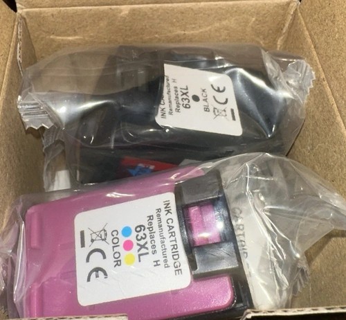 Printer Ink Replaces 63XL Black & Color Ink ~ Two (2) Cartridges - Picture 6 of 7