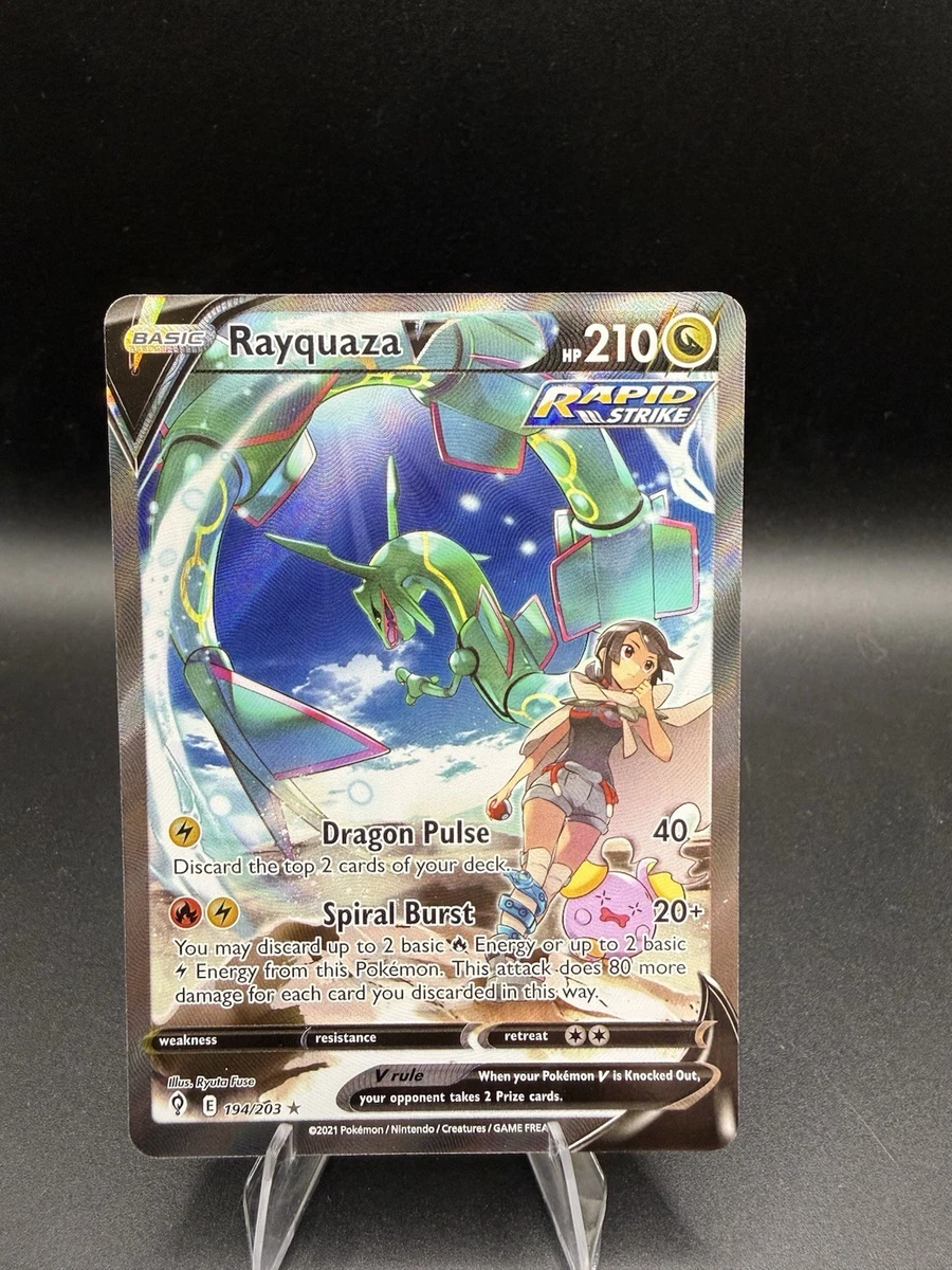 25+ Rayquaza V 194/203 SWSH07: Evolving Skies for sale | Updated