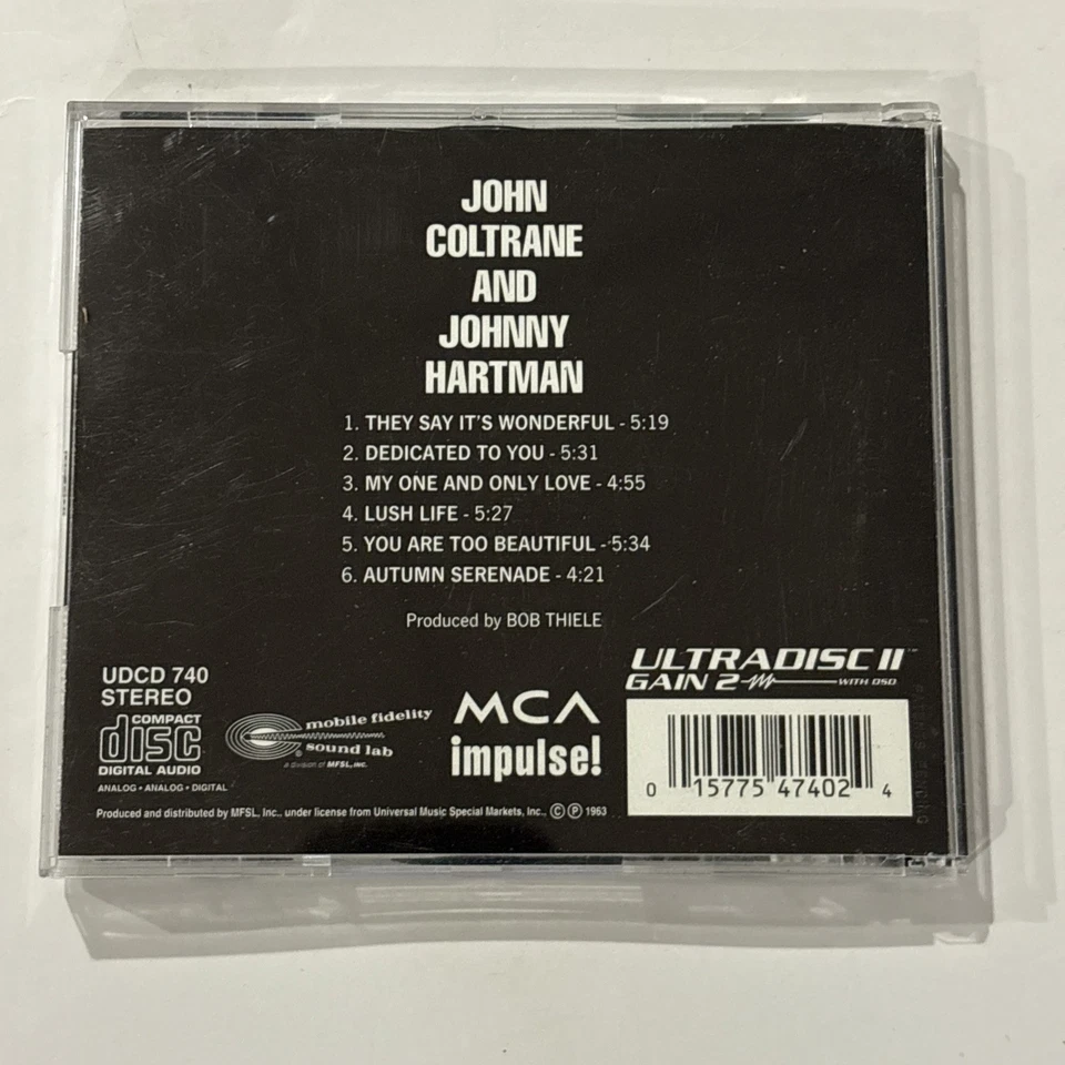 John Coltrane And Johnny Hartman MFSL 24k Gold CD Original Master Recording Foto 2 de 4
