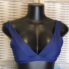 NWT Cupshe One Piece Bikini Top Size Small Navy Blue