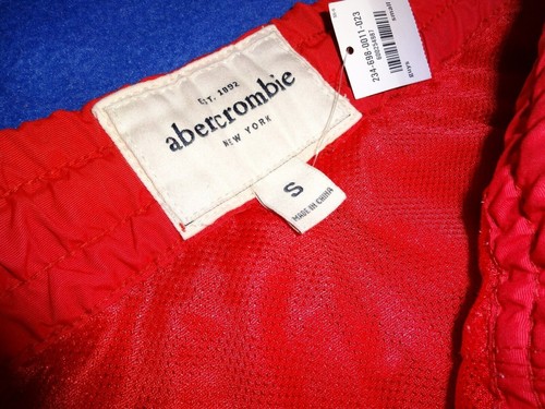 NWT Abercrombie A&F mesh lined ATHLETIC sweatpants TRACK PANTS zipper leg BOYS S - Picture 2 of 5