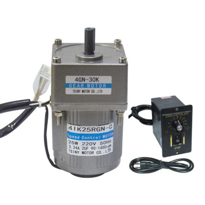 220V 25W Wechselstrom-Getriebemotor mit Getriebe-Drehzahlregler für Industrie