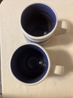 Set Of 2 Pfaltzgraff Rio Coffee Mugs Ivory And Shades Of Blue Stoneware — photo 5