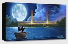 Disney Fine Art Treasures On Canvas Collection Drifting in the Moonlight-Mickey