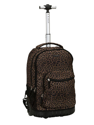 Rockland Luggage 19'' Rolling Backpack R02 Leopard