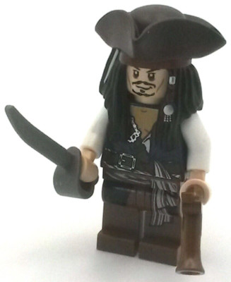 Captain Jack Sparrow 30133 Piraten der Karibik Pirates LEGO  Minifigur Neu New