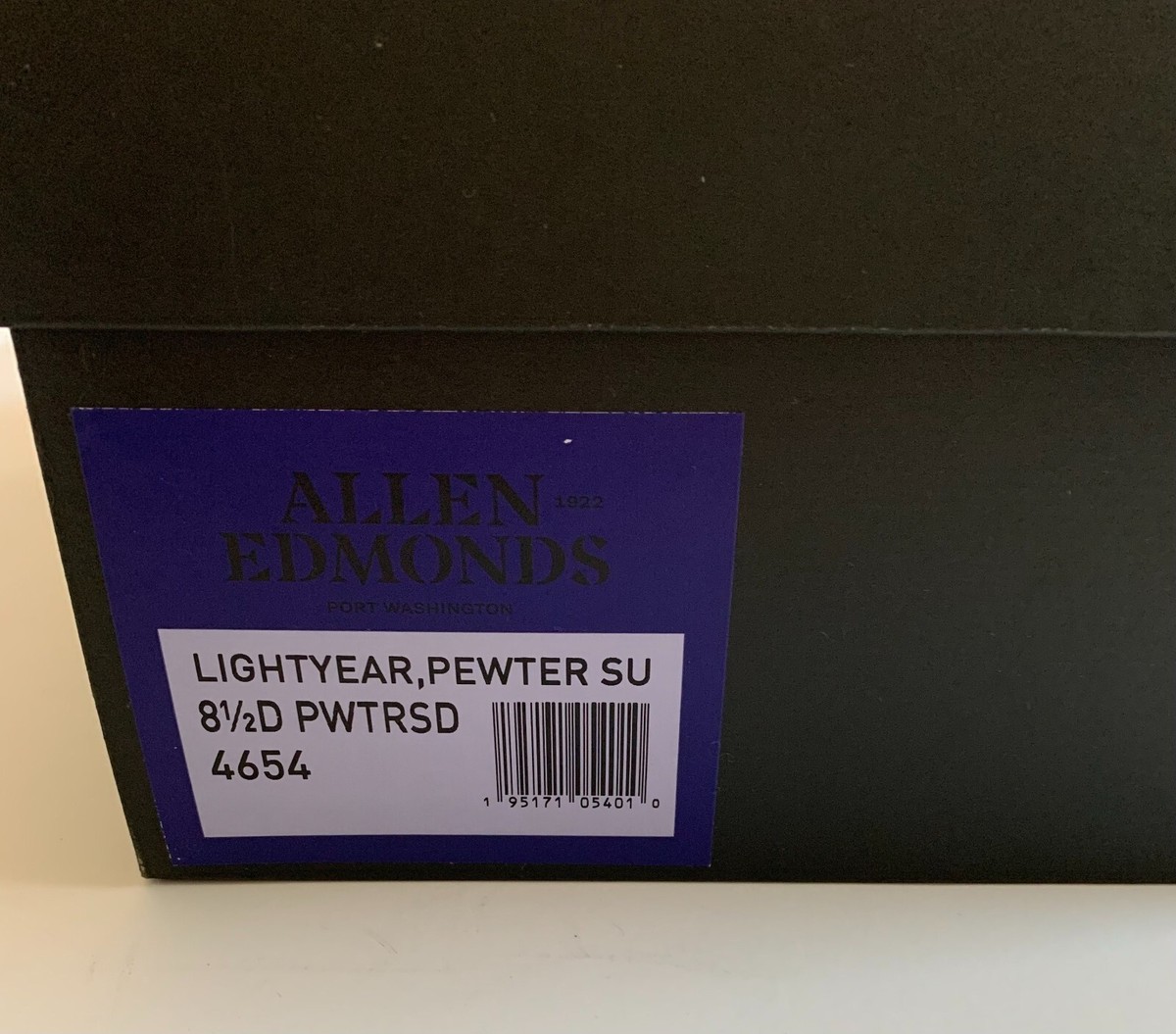 Allen Edmonds Shoes Mens 8.5 Lightyear Pewter New With Box 