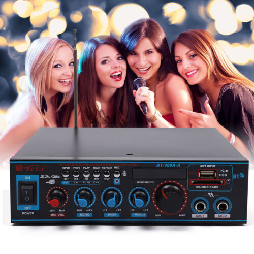 Przedwzmacniacz audio Bluetooth LCD Cyfrowy wzmacniacz stereo Wzmacniacz mocy - Zdjęcie 1 z 12