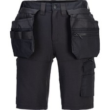 Image of Portwest DX4 Craft Holster Work Shorts Black 38"