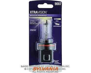 Sylvania Xtra Vision 9007 HB5 65/55W One Bulb Head Light Replacement DOT OE Lamp