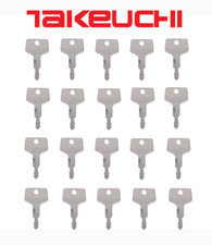 20X Takeuchi H806 Excavator  Track Loader Equipment Keys Ignition Key