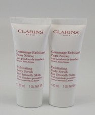 2 Pack New Clarins Paris Exfoliating Body Scrub For Smooth Skin 30 ml