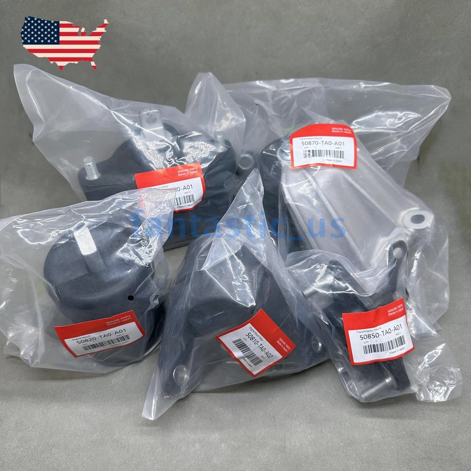OEM 5PCS Engine Motor & Trans Mounts Kit For 08-12 Honda Accord 2.4L Auto Trans - Image 3 of 4