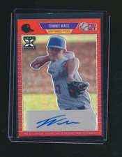 TOMMY MACE 2021 LEAF PRO SET RED SIGNATURES RC AUTO