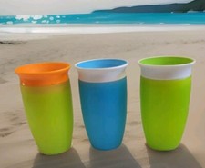 Lot of 3 Munchkin Miracle 360 Trainer Spoutless Sippy Cups BPA Free