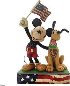 Jim Shore Disney MICKEY AND PLUTO PATRIOTIC FIG.-A BANNER DAY 6005975 NEW 2020 | eBay