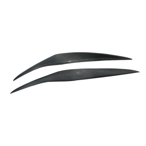 Carbon Fiber Headlight Cover Eyebrows Eyelid Trim Sticker For Ford Fiesta 13-17 - Picture 4 of 12