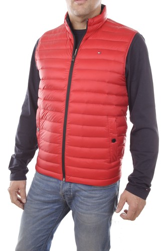 Tommy Hilfiger Lw Packable verso Basso Gilet Uomo Piumino Leggera Elastica  Rosso | eBay