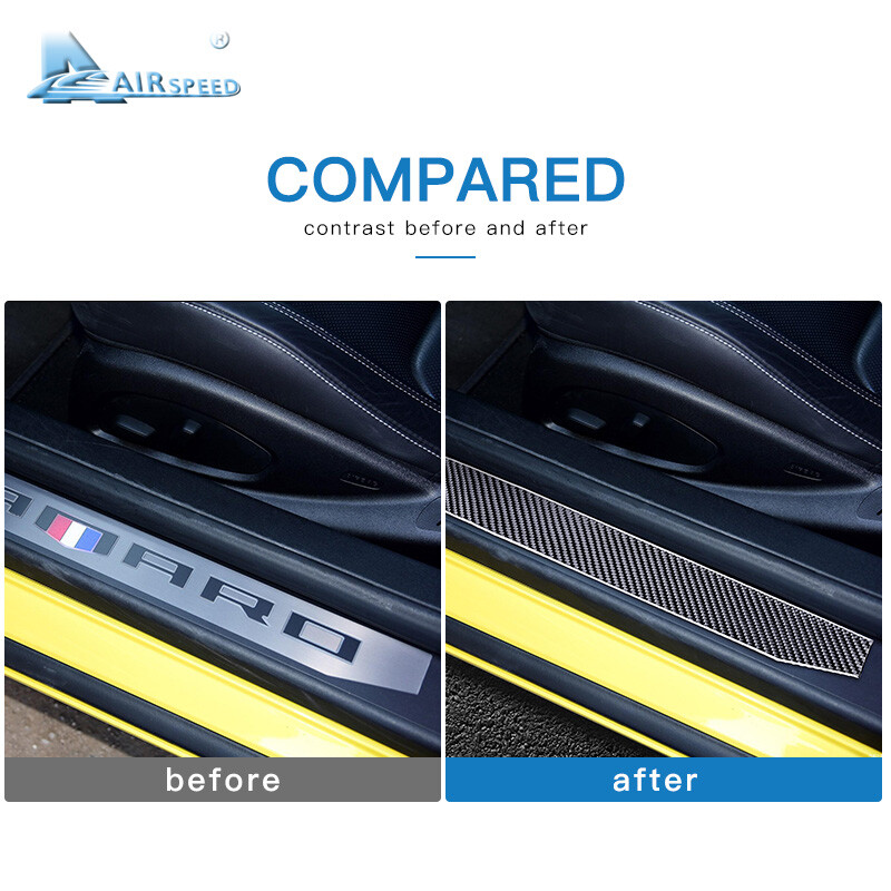 Car Door Sill Protector Guard Anti Scratch Pedal For Chevrolet Camaro 20162019 eBay