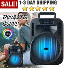6.5'' 4000W Wireless Portable FM Bluetooth Speaker Heavy Bass Sound System Party