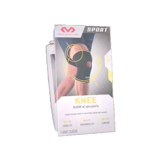 💥2 PCS 💥MCDAVID SPORT KNEE PROTECTIVE COMPRESSION SLEEVE OPEN PATELLA S/M - Image 3 of 4