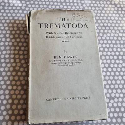 The Trematoda By Ben Davies. Hardcover 1946. 1st Edition 