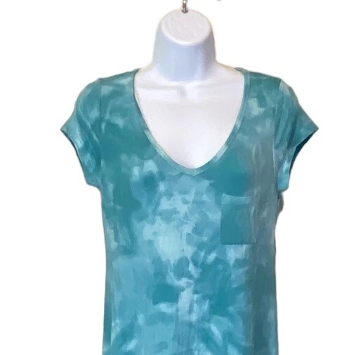 Новый с Ярлыками ALFANI ультра-мягкая длинная футболка Sleepshirt ночная рубашка зеленый дым облако XS - Изображение 3 из 4