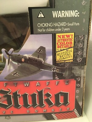 Rare 1:18 Ultimate Soldier German JU-87 Stuka Desert Snake - NIB