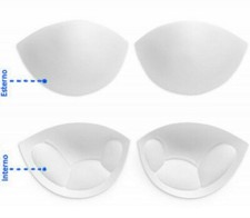 COPPE PUSH UP PER REGGISENO COSTUME BIKINI - Art. 800 - BIANCO