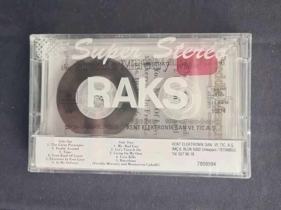 Sealed Freddie Mercury Album Tape Cassette Turkey 1992 Great Pretender Bad Guy - Image 3 of 4