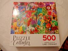 Gardening Collage Flowers Girl in garden Multi Color TCG 500 Puzzle