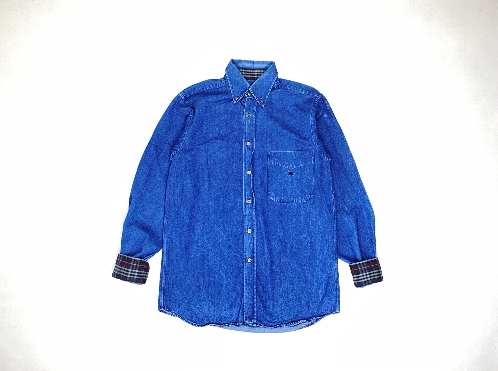 SAINT LAURENT Camicia denim Burberry Nova Check