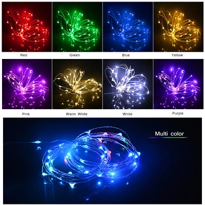 RANPO 1M-10M LED String Fairy Lights Copper Wire AA Battery Powered Xmas Party Lamp