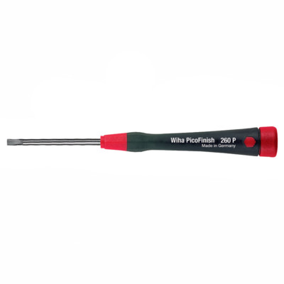 Wiha 26074 Slotted Screwdriver with PicoFinish Handle, 3.5 x 60mm