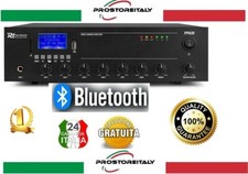 AMPLIFICATORE AUDIO 100 WATT 8 OHM FILODIFFUSIONE BLUETOOTH+USB+DISPLAY-USATO OK